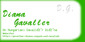 diana gavaller business card